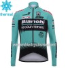 Tenue Maillot M/L + Collant à Bretelles 2017 Bianchi Countervail Hiver Thermal Fleece N001